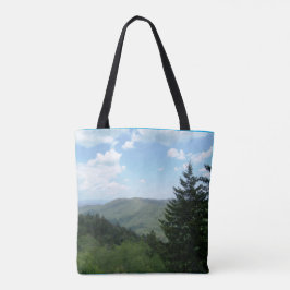 Tannenbaum Bergscen Jul Tote Bag Tygkasse
