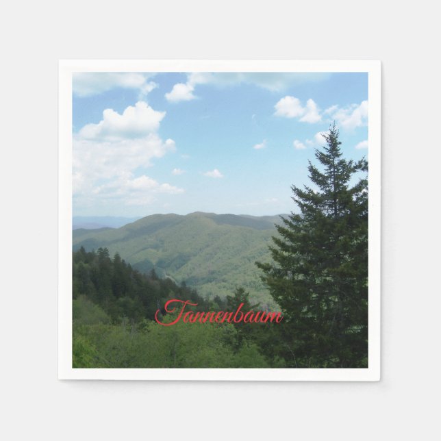 Tannenbaum Mountain Jul Pappersservett (Framsidan)