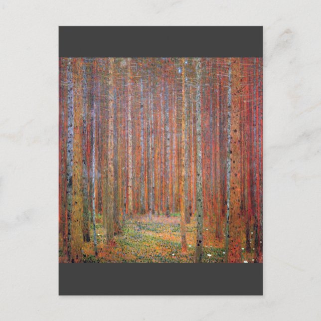 Tannenwald I av Gustav Klimt Vykort (Framsida)