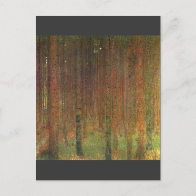 Tannenwald II av Gustav Klimt Vykort (Framsida)