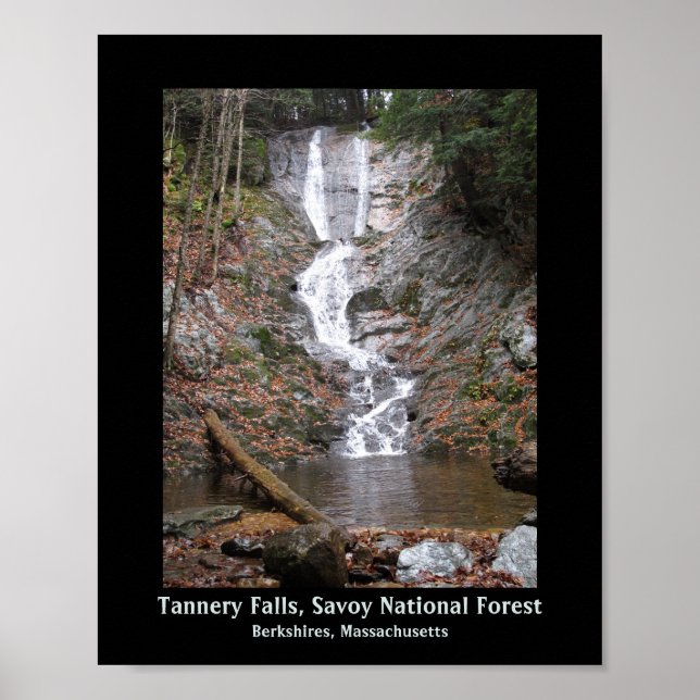 Tannery Falls Savoy National Forest Berkshires, MO Poster (Framsidan)