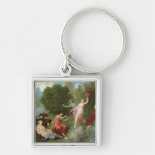 Tannhauser på Venusbergen, 1864 (olja på kanfas) Fyrkantig Silverfärgad Nyckelring