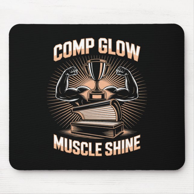 Tanning Bed Comp Glow Fitness Buffs Idrottare Mana Musmatta (Framsidan)
