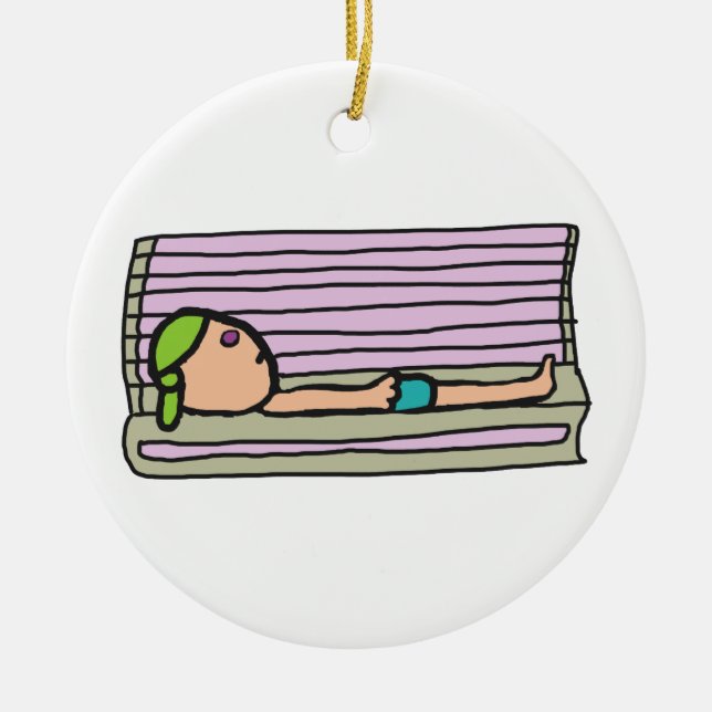 Tanning Bed Julgransprydnad Keramik (Framsidan)