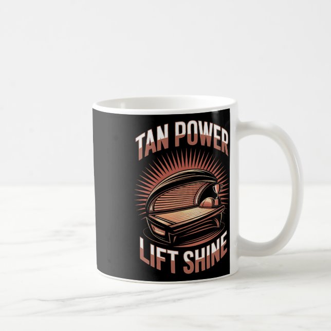Tanning Bed Tan Power Gym Goers Bodybuilding ders  Kaffemugg (Höger)