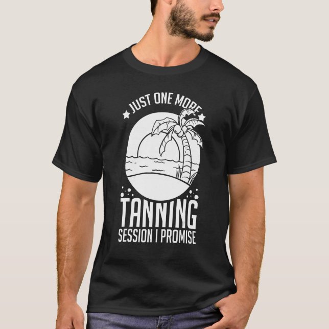 Tanning Bed Tan Spray Salon Citates Indoor Sol Bat T Shirt (Framsida)