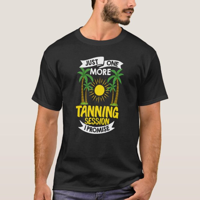 Tanning Bed Tan Spray Salon Citates Indoor Sol Bat T Shirt (Framsida)