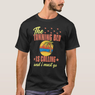 Tanning Bed Tan Spray Salon Citates Indoor Sol Bat T Shirt
