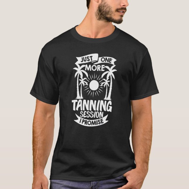 Tanning Bed Tan Spray Salon Citates Indoor Sol Bat T Shirt (Framsida)