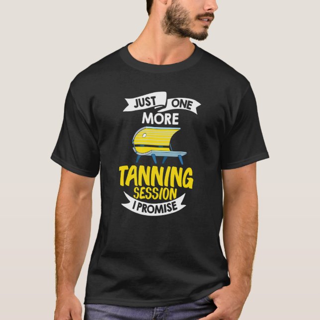 Tanning Bed Tan Spray Salon Citates Indoor Sol Bat T Shirt (Framsida)