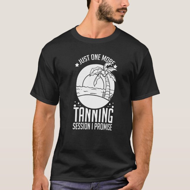 Tanning Bed Tan Spray Salon Citates Indoor Sol Bat T Shirt (Framsida)