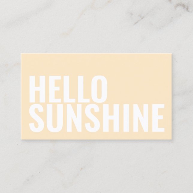 Tanning och skönhetssalonpastellminimalist visitkort (Framsida)