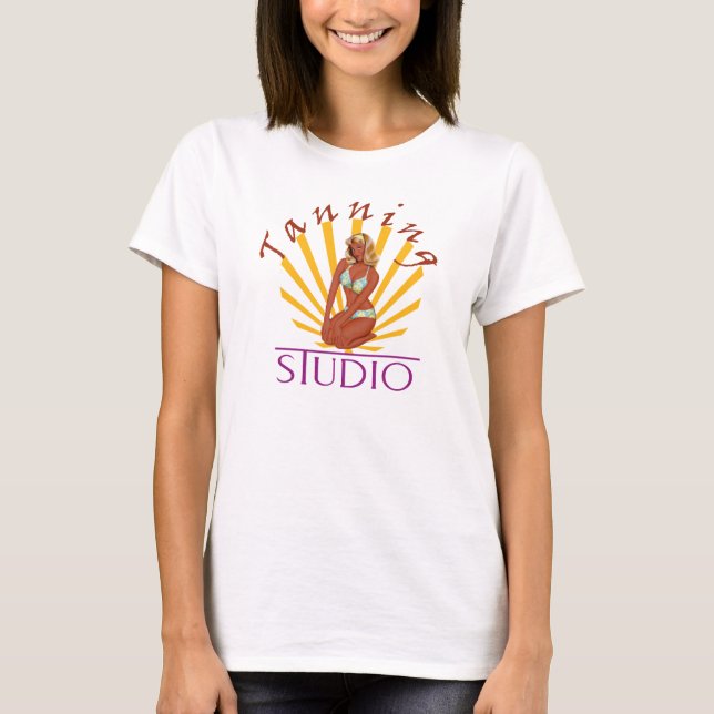 Tanning Studio - TShirt Tee Shirt (Framsida)