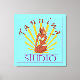 Tanning Studio - Wrapped Canvas