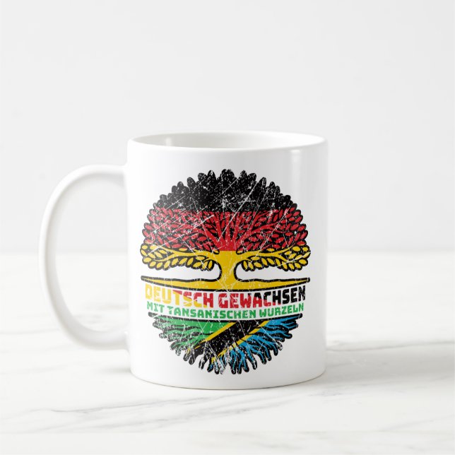 Tansania Tansanisch Deutsch Deutschland Baum Kaffemugg (Vänster)