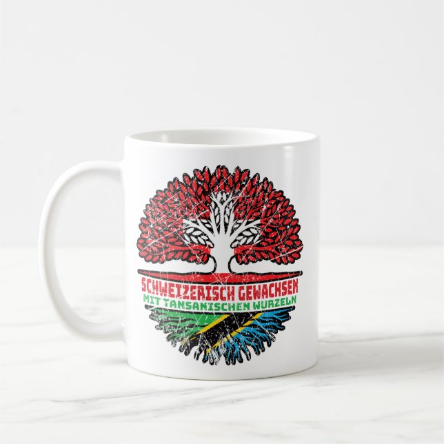 Tansania Tansanisch Schweizer Schweiz Baum Wurzel Kaffemugg (Vänster)