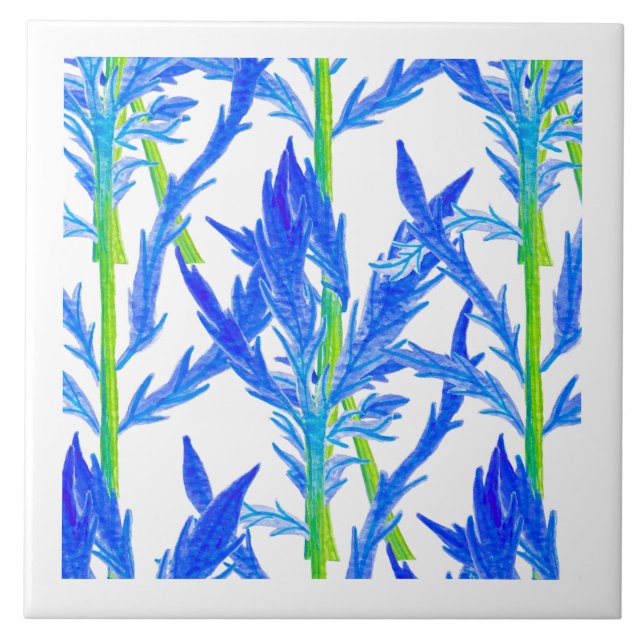 Tansy (L) på keramiskt plattor Kakelplatta (Framsidan)