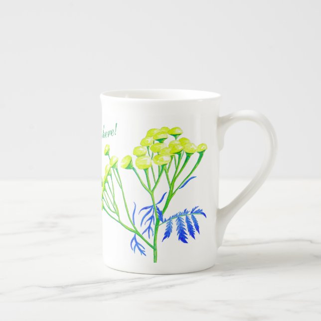 Tansy på Bone China Mugg Benporslin Mugg (Höger)