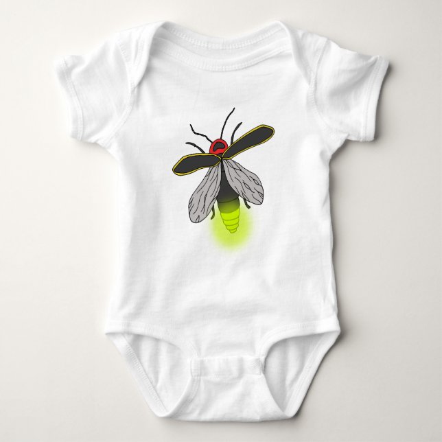 tänt lysmaskflyg t-shirt (Framsida)