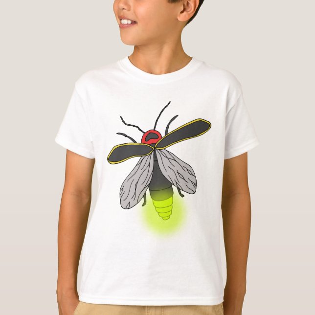 tänt lysmaskflyg tee shirt (Framsida)