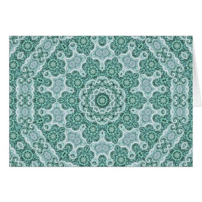 Tantaliserande i teal hälsningskort (Framsidan Horizontal)