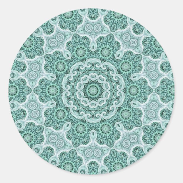 Tantaliserande i tealdekal runt klistermärke (Framsida)