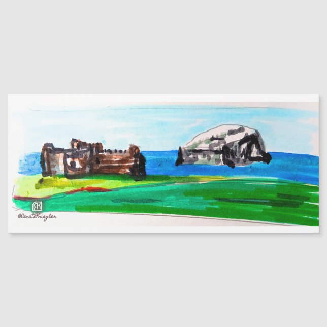 Tantallon Castle och Bass Sten, Skottland (Framsida)