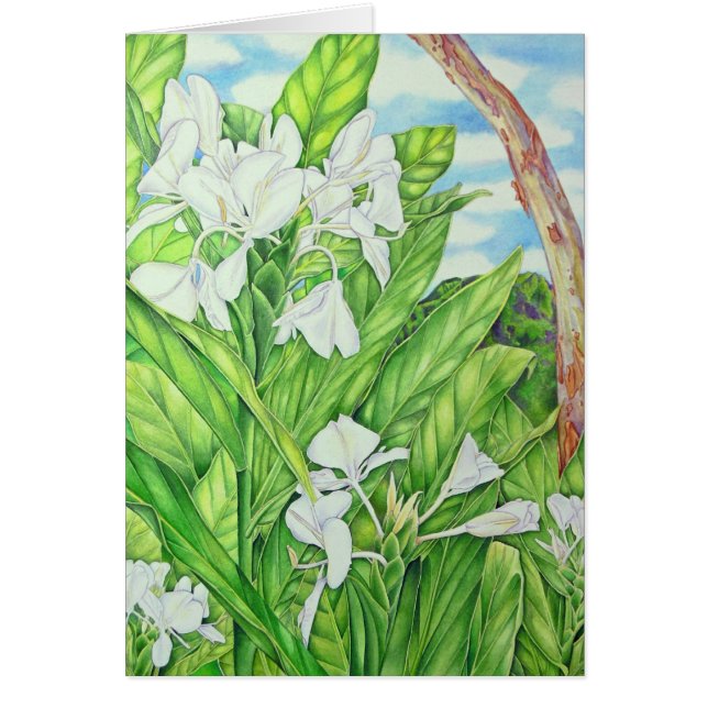 Tantalus vitingefära hälsningskort (Framsidan)