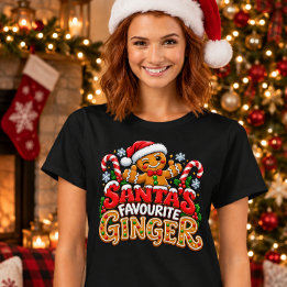 Tantastiska Tomtes Gunstling Ginger - Rolig Jul Gi T Shirt
