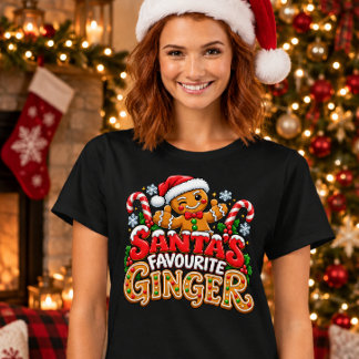Tantastiska Tomtes Gunstling Ginger - Rolig Jul Gi T Shirt