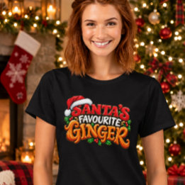 Tantastiska Tomtes Gunstling Ginger - Rolig Jul Gi T Shirt