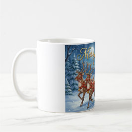 Tantens snöiga slädfärd kaffemugg