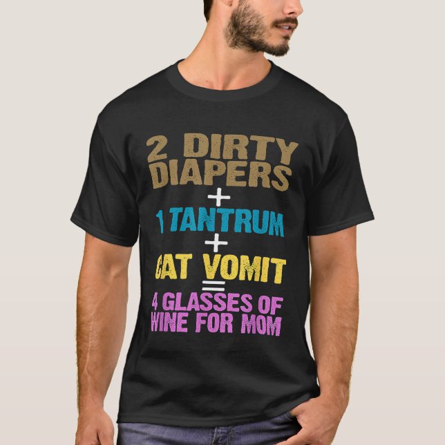 Tantrum Cat Vomit 4 Glass av W T Shirt (Framsida)