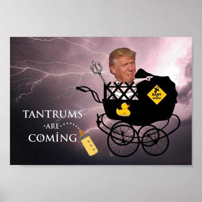 Tantrum kommer/antitrump. poster (Framsidan)
