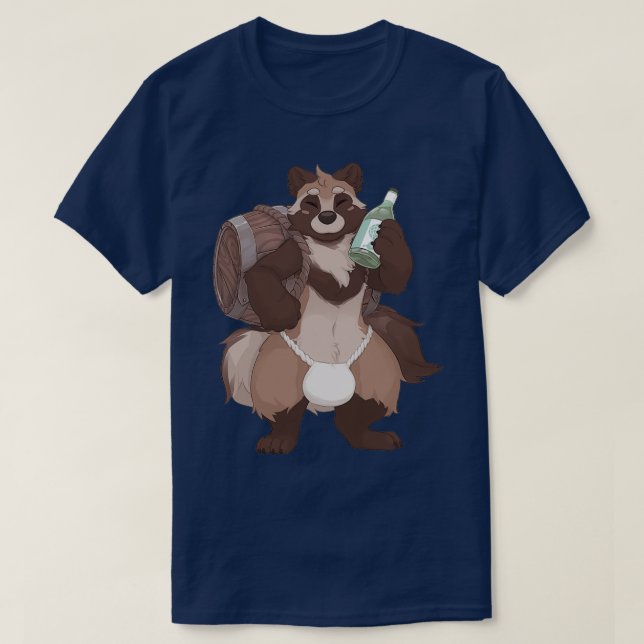 Tanuki Brew Fundoshi 1 T Shirt (Design framsida)