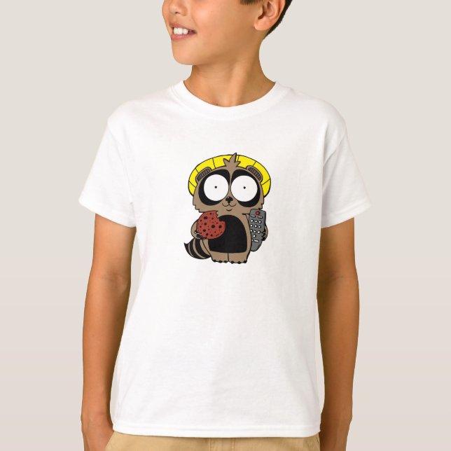 Tanuki med en kaka tee shirt (Framsida)