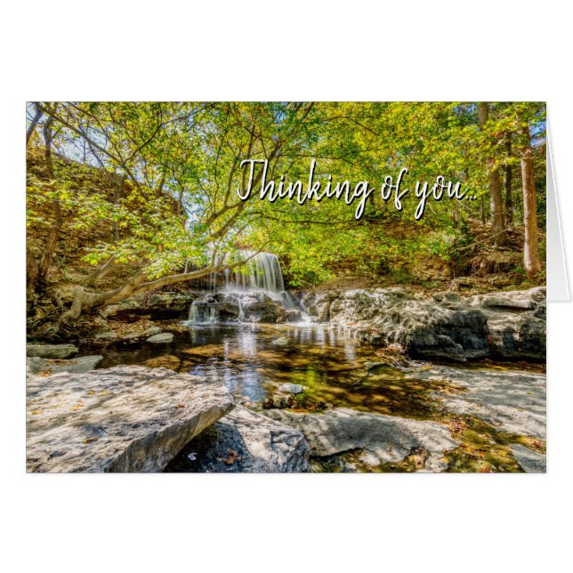 Tanyard Bäck vattenfall i ditt fall OBS Kort (Framsidan Horizontal)