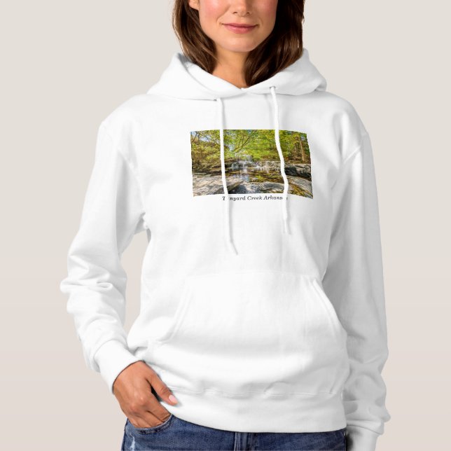 Tanyard Bäck vattenfall i Fall Hoodie T Shirt (Framsida)