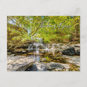 Tanyard Creek-vattenfallet Höst Tänker på dig Vykort