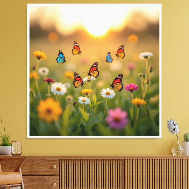 Tanz des Schmetterlings Canvastryck (Insitu (Vardagsrum))