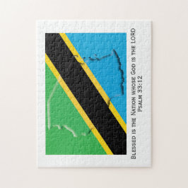 TANZANIA | Blad nation | TANZANIAN FLAGGA Pussel