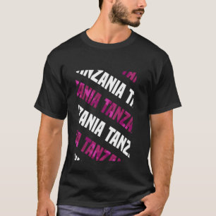 Tanzania Camo Mönster Rosa Camouflage T Shirt