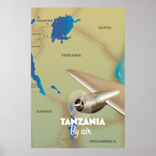 Tanzania efter Luft Poster