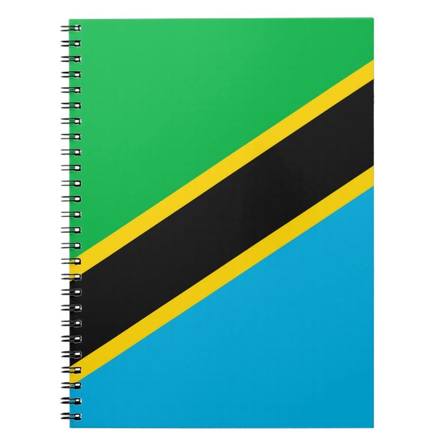 Tanzania flagga anteckningsbok (Framsidan)