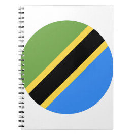 Tanzania Flagga Anteckningsbok