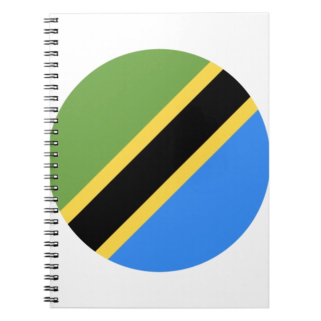 Tanzania Flagga Anteckningsbok (Framsidan)
