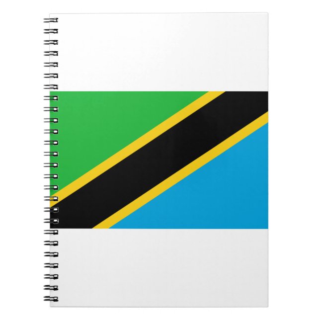 Tanzania Flagga Anteckningsbok (Framsidan)