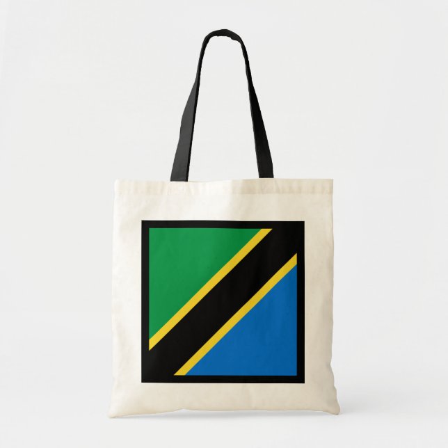 Tanzania Flagga Bag Tygkasse (Framsidan)
