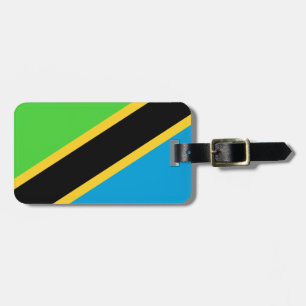 Tanzania flagga bagagebricka