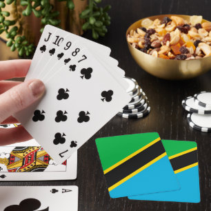 Tanzania flagga casinokort